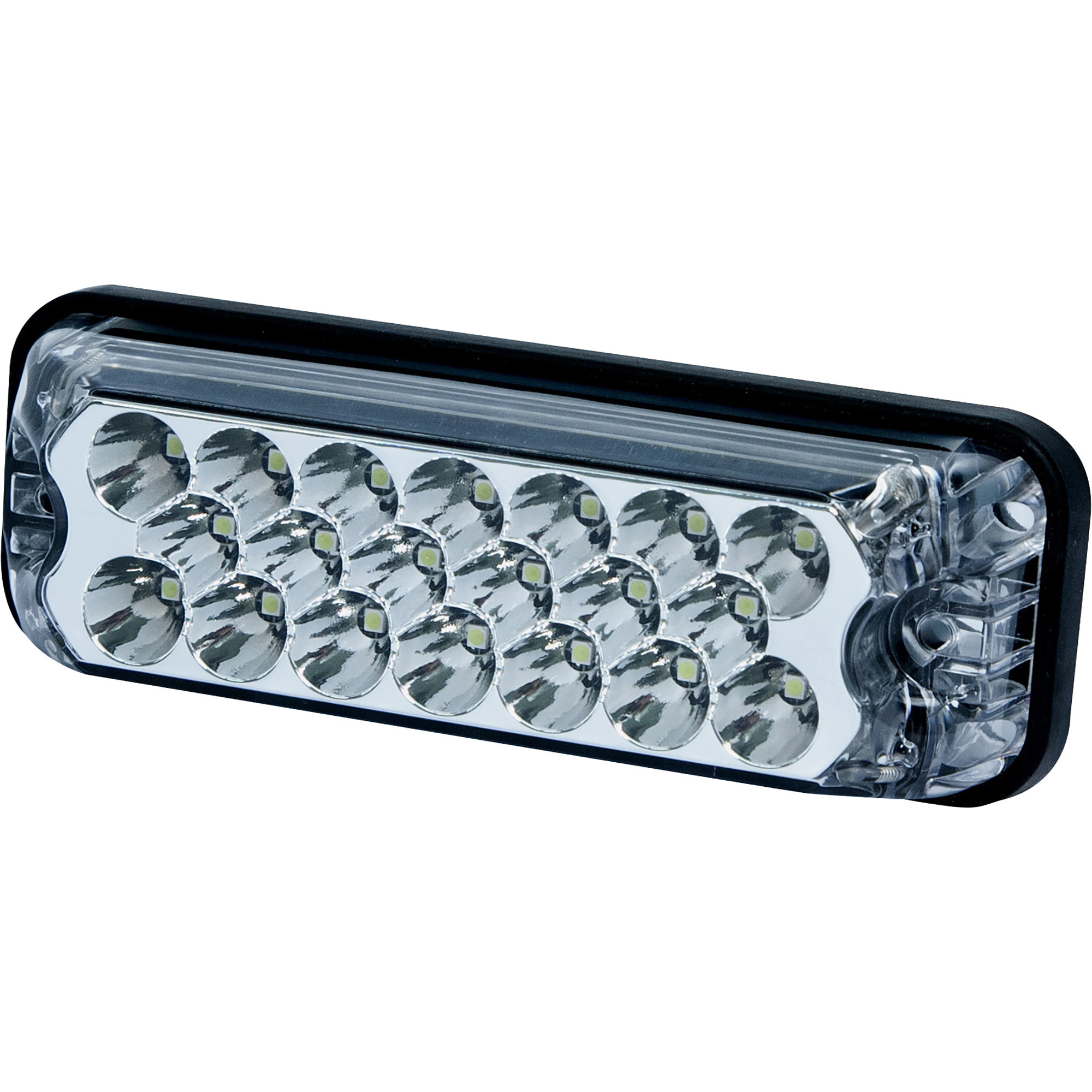 Ecco LED Directional Warning Light, Amber Lens, 7 Flash Patterns, Model# 3811A
